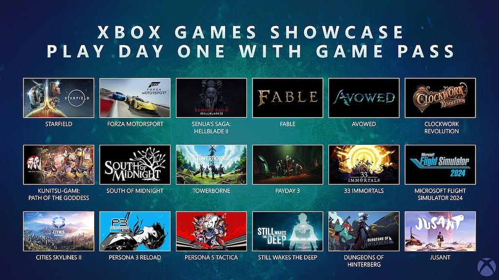 A few of the titles up for release this year on Game Pass. 