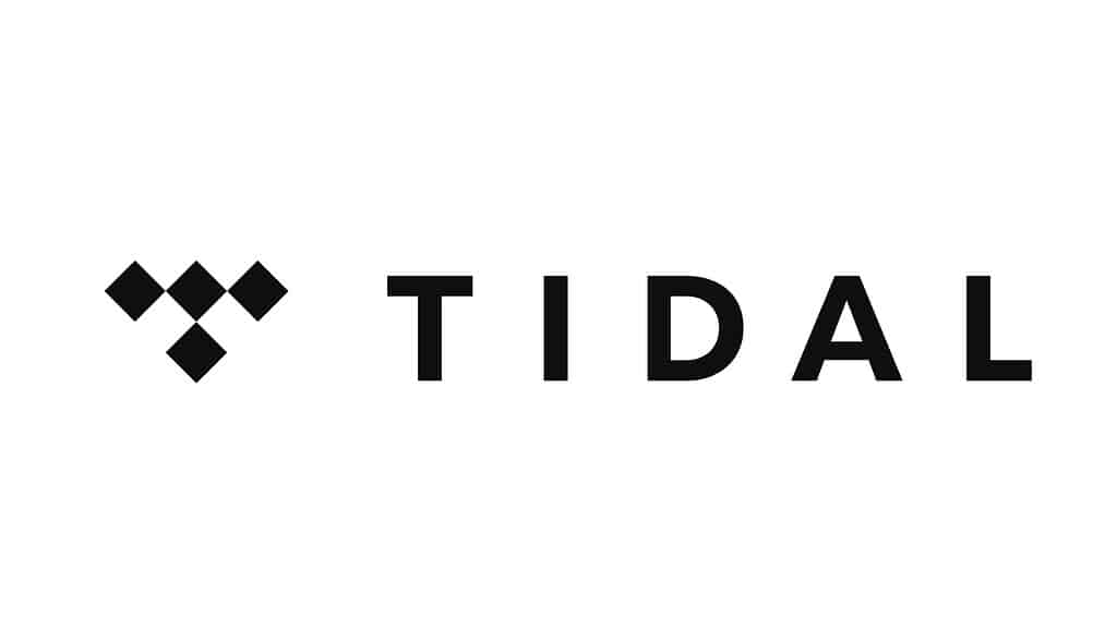 Tidal logo in black on a white background.
