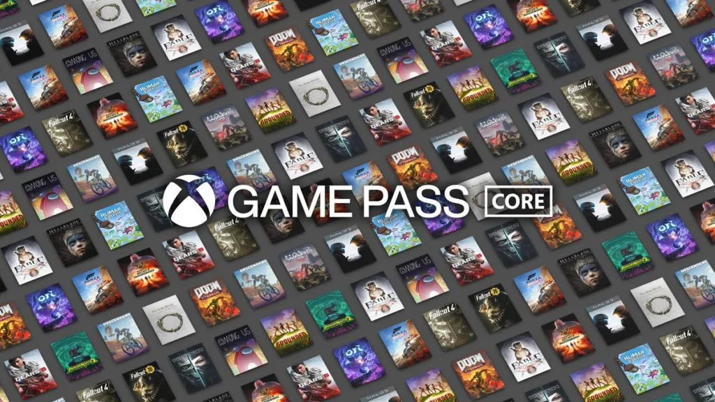 Game Pass Core selection of games.
