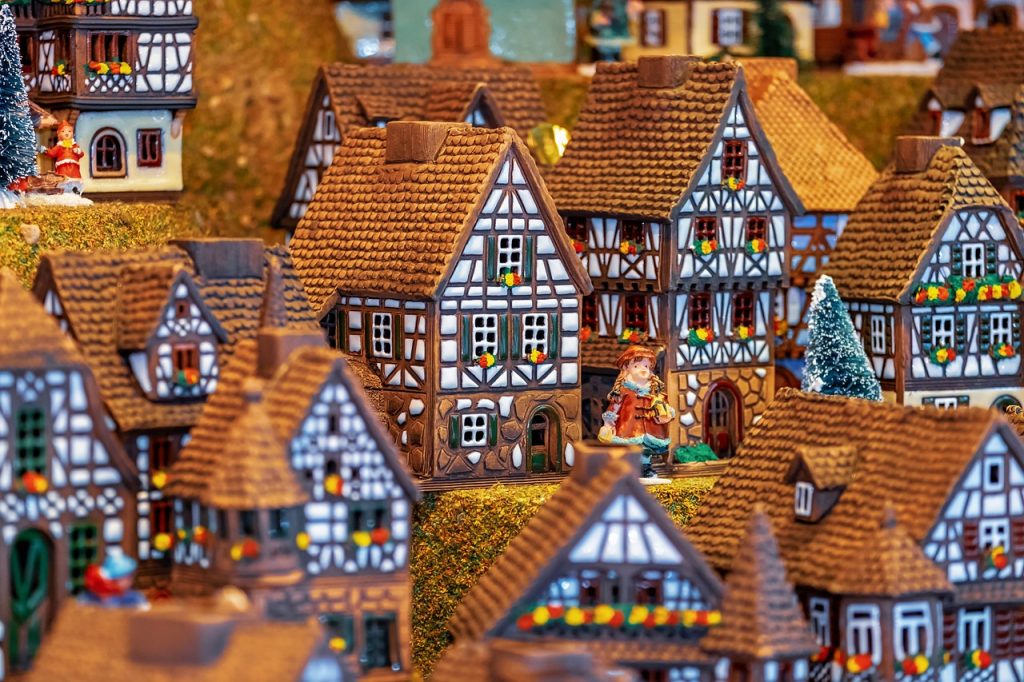 Village made of gingerbread