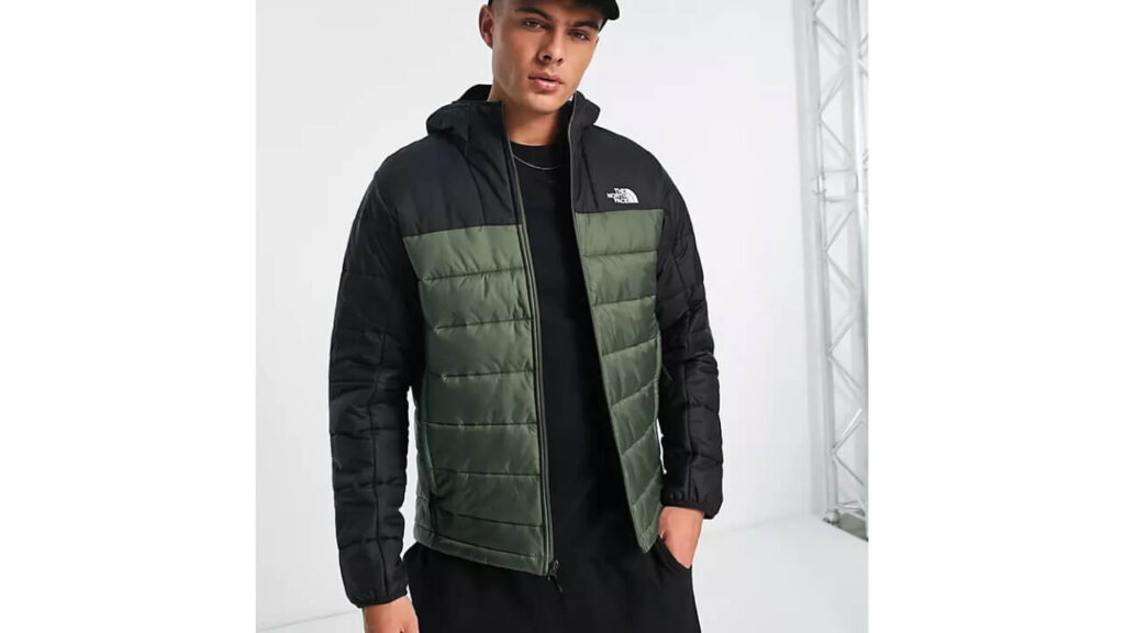 the north face synthetic puffer khaki black