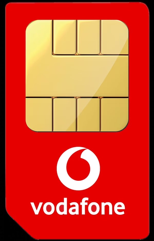 Vodafone SIM card mock up