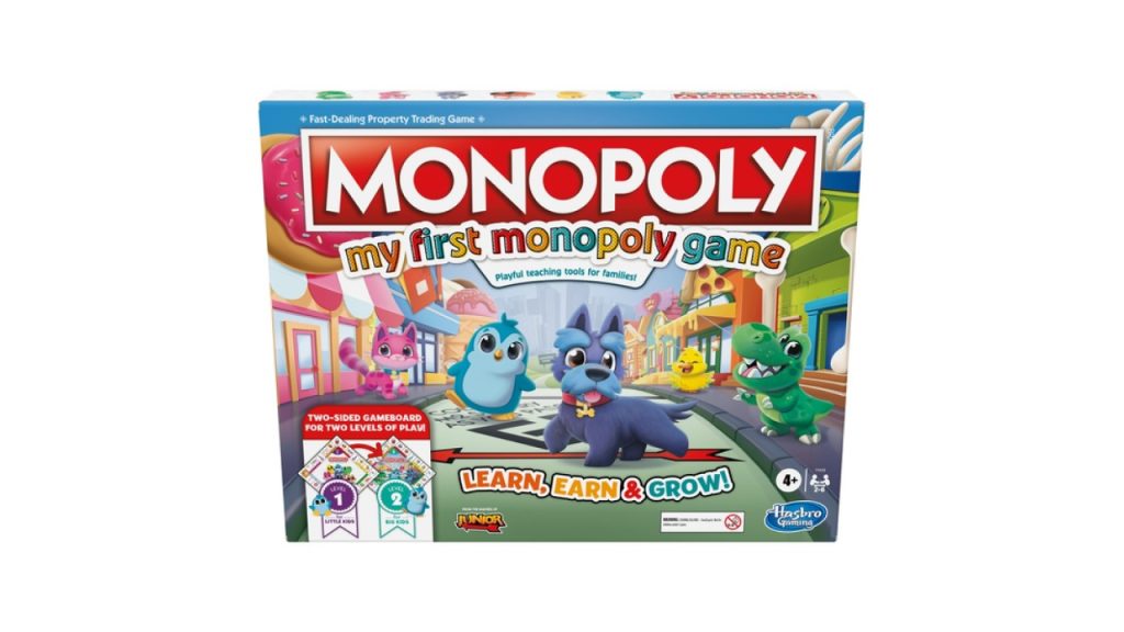 My First Monopoly 2-Sided Board Game for Kids at Smyths Toys