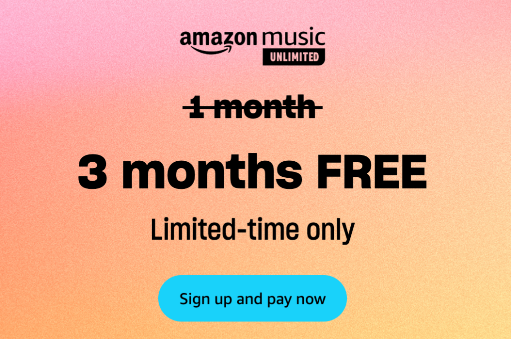 Amazon Music Unlimited free trial