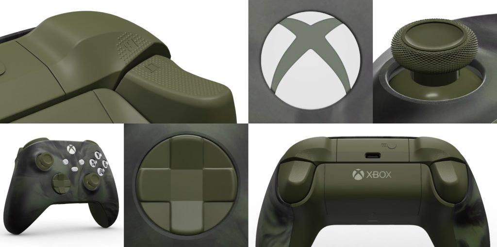 Preview of a controller using the Xbox Design Lab with the Nocturnal Vapor design. 