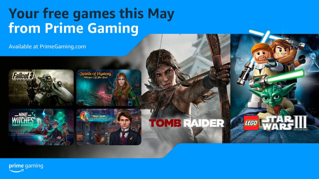 Prime Gaming free games this May