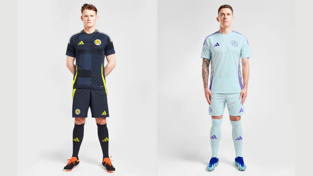 The Scotland 2024 home and away kit